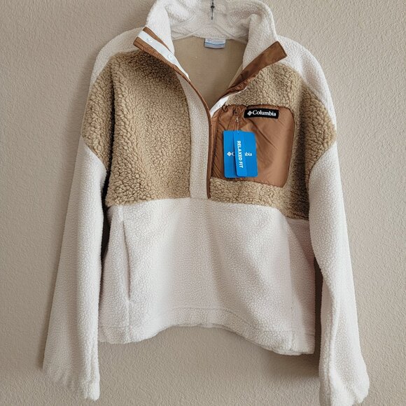 Columbia Lodge Sherpa Pullover in Chalk Beach NWT - Picture 4 of 6